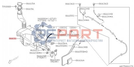 Бачок омивача SUBARU 86631SC000 (фото 1)