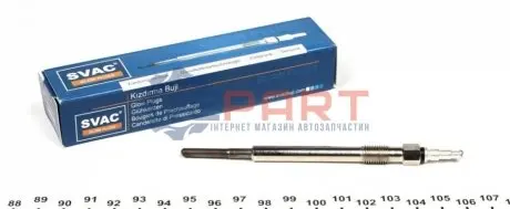 Свічка розжарювання VW T5/Crafter (7V) (M10x1mm) Svac SV105 Купити в Україні