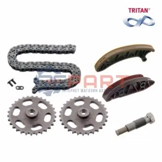 Фото Комплект ланцюга ГРМ MB Sprinter 2.2CDI OM651 09- (+2 шестерні) (з покриттям TRITAN®) SWAG (10949571) зображення 1