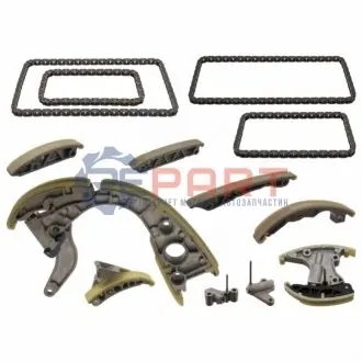 Комплект ланцюга ГРМ Audi A4/A6/A8/Q7/VW Touareg 2.7D/3.0D 03-11 (4 ланцюга + елементи) (симплекс) SWAG 30949440 Купити в Україні