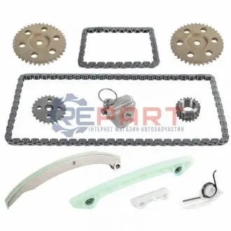 Комплект ГРМ (ланцюг + шестерня) VOLVO C30, S40 II, V50, V70 III FORD C-MAX, FIESTA V, FOCUS C-MAX, FOCUS II, GALAXY II, GALAXY MK II, MAVERICK, MONDEO III, MONDEO IV, S-MAX, TRANSIT 1.8-2.3 10.00 SWAG 33100290