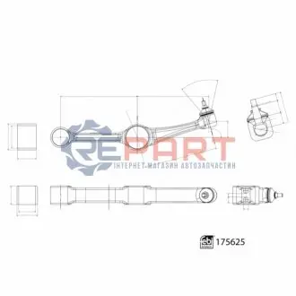 Важіль підвіски (передній/знизу/ззаду) Tesla Model S/Model X 12 SWAG 33102986 Купити в Україні