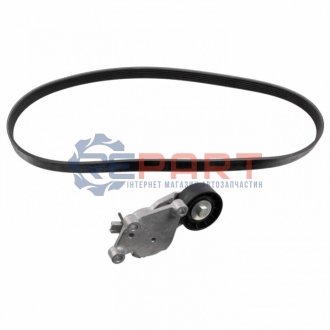 Комплект ремня генератора Citroen Berlingo/Peugeot Partner 1.6 HDi 08- (6PK 975) SWAG 33103287 (фото 1)