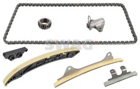Комплект ГРМ (ланцюг + шестерня) HYUNDAI ACCENT IV, ACCENT V, I10 I, I20 ACTIVE, I20 I, I20 II, SOLARIS KIA RIO III, RIO IV, STONIC 1.2-1.4 09.08 SWAG 33107431