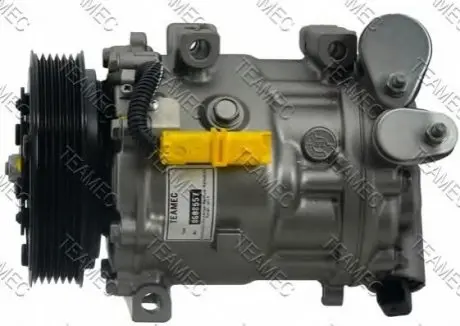 Компресор кондиціонера (відновлений) CITROEN C5 II, C5 III, C6 PEUGEOT 407, 508, 508 I, 607 RENAULT LATITUDE 2.0/2.0D/2.2D 05.04 TEAMEC 8608557