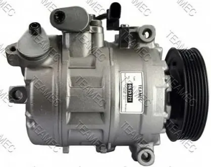 Компресор кондиціонера (відновлений) AUDI A8 D3 4.0D/4.2D 05.03-07.10 TEAMEC 8629721