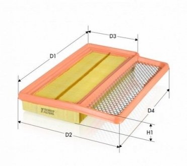 Повітряний фільтр Tecneco AR1450PMS (фото 1)