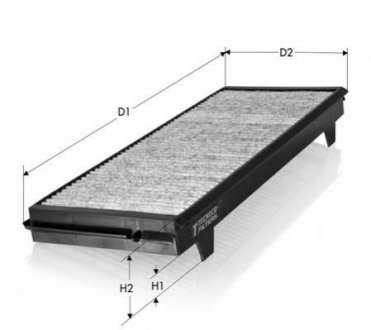 Фильтр салона углей. Saab 9-3 97-09 Tecneco CK8778C (фото 1)