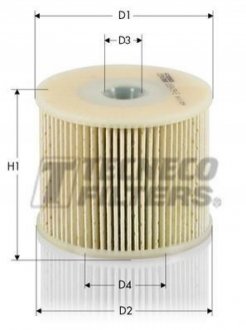 Фильтр топливный (система Siemens) Peugeot 307 2.0HDI 01- Tecneco GS0479E (фото 1)