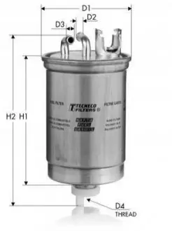 Фото 1 — Паливний фільтр Tecneco (GS212) Фото Паливний фільтр Tecneco (GS212) зображення 1