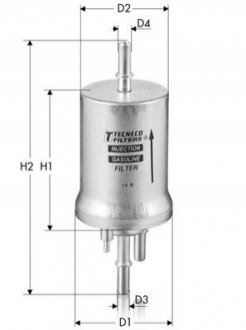 Фильтр топливный VW/Skoda 1.6/2.0 FSI/TFSI 04- Tecneco IN1040 (фото 1)