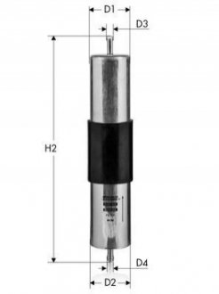 Фильтр топливный Bmw 316i, 318i, 318is, 328i, 530i, 54 Tecneco IN58
