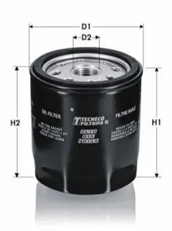 Фото Фільтр масляний Opel Astra K 1.4 15-/Insighia 2.0Turbo 08-13/Corsa E 1.0 14- Tecneco (OL1287) зображення 1