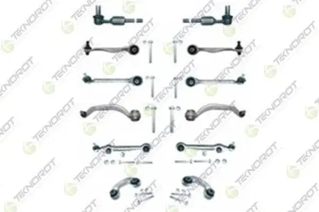 Фото VW К-кт важелів 20.6mm,наконечники,тяги стабілізат.передн.Passat,Audi A6 97-,A8 02- (A-511A/A-514-A-515A/A-516-A-517A/A-518-A519/A520/A-538-A-539) TEKNOROT (A-566) зображення 1