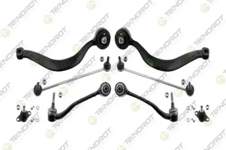 Фото BMW К-к-кт передній осі (4рычага,2 куль.опори,2 тяги стаб.) E53 X5 00- B-809/810/815/816/817/818-1шт. - B-805 - 2шт. TEKNOROT (B-800) зображення 1