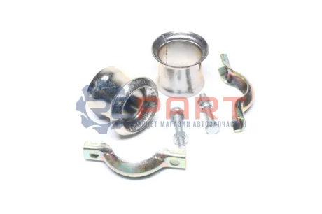 Хомут глушника з фланцями 45мм (Євро) Іномарки TEMPEST Ф45 Евро Купити в Україні