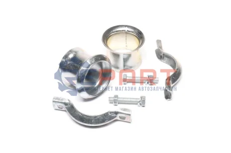 Хомут глушника з фланцями 48мм (Євро) ВАЗ, Іномарки TEMPEST Ф48 Евро Купити в Україні