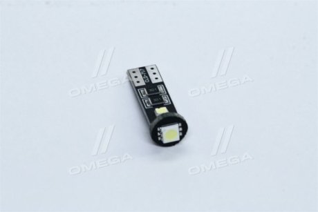 Лампа LED б/ц габарит и ПАНЕЛЬ Инструментов T10 доп. 2SMD W5W сопротивление 12V WHITE <> TEMPEST Tmp-11T10-12V