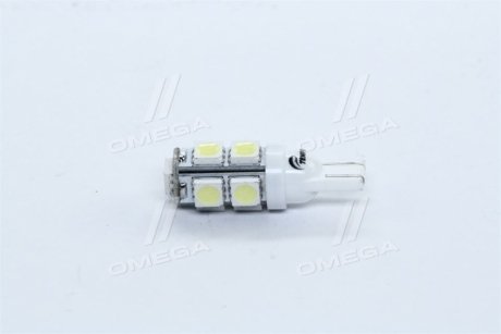Лампа LED б/ц габарит и приборная панель T10 9SMD W5W 12V WHITE <> TEMPEST Tmp-15T10-12V (фото 1)