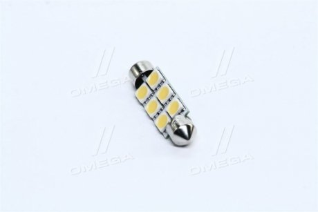 Лампа LED Софитные C5W 24V T11x41-S8.5 (6 SMD size5050) WARM WHITE &lt;&gt; TEMPEST Tmp-16T11-24V (фото 1)