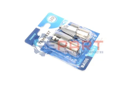 Фото Лампа LED указ. поворотов и стоп-сигн. 12/24V BA15S 6SMD Non-polar WHITE 2шт. блистер &lt; PLU TEMPEST (TMP-19-1156) изображение 1