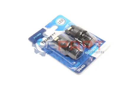 Фото Лампа LED б / ц габарит і панель приладів 12/24 7440/7443 6SMD CANBUS WHITE 2шт.блістер < PLU TEMPEST (TMP-19-7440) зображення 1