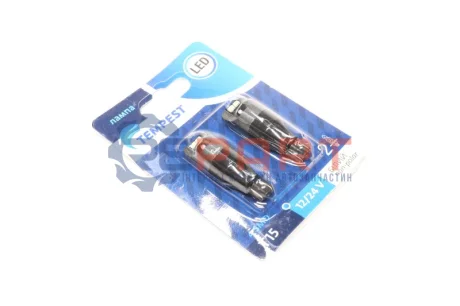 Лампа LED б / ц габарит, задній хід, салон 12 / 24V T15 4SMD Non-polar WHITE 2шт.блістер < PL TEMPEST TMP-19-T15 Купити в Україні