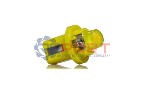 Фото Лампа LED панель приладів, підсвічування кнопок T5B8,5d-02 (1SMD) W1.2W B8.5d 12V жовта <> TEMPEST (Tmp-37T5-12V) зображення 1