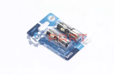 Фото 1 — Лампа LED указателей поворотов и стоп-сигналов 24V BA15S 14SMD WHITE<> TEMPEST (TMPLX16S2524) Фото Лампа LED указателей поворотов и стоп-сигналов 24V BA15S 14SMD WHITE<> TEMPEST (TMPLX16S2524) зображення 1