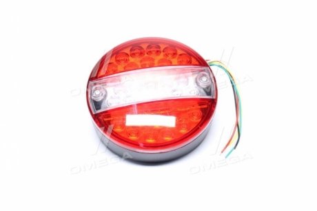 Ліхтар задній круглий LED (червоно-білий) із покажчиком повороту TEMPEST TP 97-27-94
