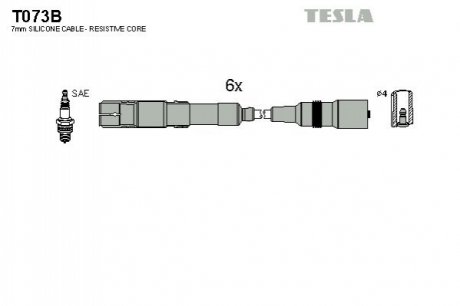 Провода високовольтні TESLA T073B