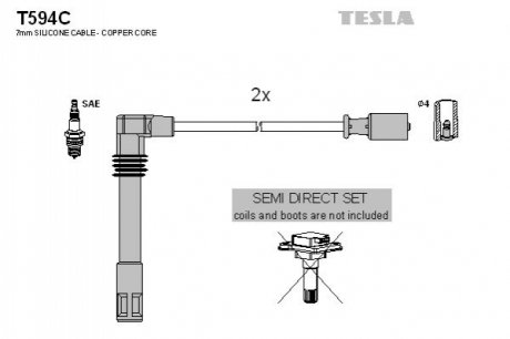 Провода високовольтні TESLA T594C