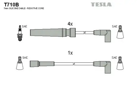 Провода високовольтні TESLA T710B Купити в Україні