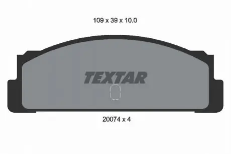 Тормозные колодки, дисковый тормоз.) TEXTAR 2007404