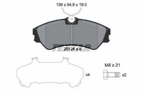 Гальмівні колодки TEXTAR 2012401