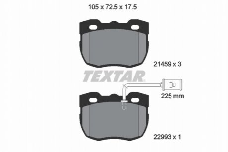 Гальмівні колодки TEXTAR 2145905