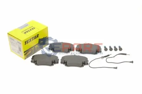 Фото Колодки гальмівні (передні) Dacia Logan 04-/Renault 11/19/21/Peugeot 205/309 Q+ (з датчиками) TEXTAR (2146304) зображення 1