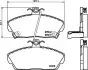 Комплект гальмівних колодок передн, HONDA CIVIC VI, CIVIC VII, CONCERTO MG MGR V8, ZR, ZS ROVER 200, 200 II, 25 I, 400, 400 II, 45 I, 800, COUPE, STREETWISE 1.1-3.9 02.88-12.05 TEXTAR (2151503) зображення 1