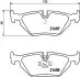 Фото Комплект гальмівних колодок задн, BMW 3 (E36), 3 (E46), 5 (E34), Z1, Z3 (E36), Z4 (E85), Z4 (E86) MG MG X-POWER 1.6-4.6 06.88-02.09 TEXTAR (2160702) зображення 1