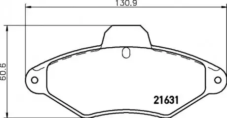 Комплект гальмівних колодок передн, CITROEN XANTIA 1.6-2.0D 03.93-04.03 TEXTAR 2163102