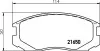 Комплект гальмівних колодок передн, DAIHATSU EXTOL, TERIOS MITSUBISHI COLT III, COLT IV, COLT V, LANCER III, LANCER IV, LANCER V, LANCER VI, MIRAGE IV, MIRAGE V, TREDIA 1.3-2.0D 08.86 TEXTAR (2165001) зображення 1