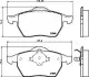Комплект гальмівних колодок передн, AUDI 100 C4, A4 B5, A6 C4, A6 C5 FORD GALAXY I, GALAXY MK I SEAT ALHAMBRA VW SHARAN 1.6-2.8 12.90-03.10 TEXTAR (2184802) зображення 1