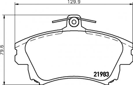 Тормозные колодки, дисковый тормоз.) TEXTAR 2198302 (фото 1)