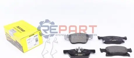 Комплект гальмівних колодок передн (з комплектуючими), OPEL ASTRA K 1.0-1.6D 06.15-12.21 TEXTAR 2234201