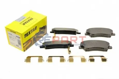 Комплект гальмівних колодок передн, HYUNDAI ELANTRA IV, ELANTRA VI, IONIQ KIA NIRO, NIRO I 1.6-Electric 01.06 TEXTAR 2251801 Купити в Україні