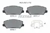 Комплект гальмівних колодок, HYUNDAI GENESIS, GRANDEUR, I30, VELOSTER KIA CEE'D, CERATO III, CERATO KOUP III, OPTIMA, PRO CEE'D 1.0-3.0 01.08 TEXTAR (2272001) зображення 1