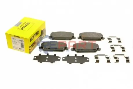 Комплект гальмівних колодок передн, HYUNDAI I30, KONA, SANTA FE IV KIA OPTIMA 2.0/2.2D/3.5 09.15 TEXTAR 2285501 Купити в Україні