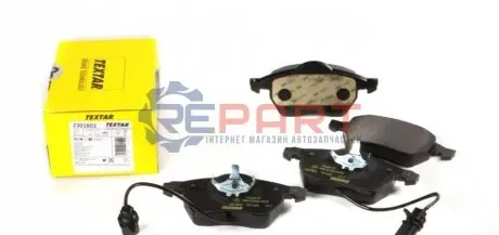 Колодки гальмівні (передні) Audi A4/A6/Skoda Superb/VW Passat 1.9TDI/2.5TDI 96- Q+ (з датчиками) TEXTAR 2301802 Купити в Україні