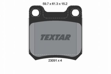 Тормозные колодки, дисковый тормоз.) TEXTAR 2309102