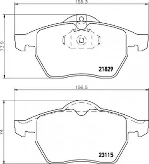 Комплект гальмівних колодок передн, CHEVROLET VECTRA OPEL CALIBRA A, VECTRA B SAAB 900 II, 9-3, 9-5 1.6-3.0D 08.91-12.09 TEXTAR 2311502 Купити в Україні